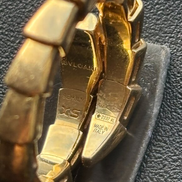 Bvlgari Serpenti Viper 18K Yellow Gold Wrap Ring. - Picture 9 of 9